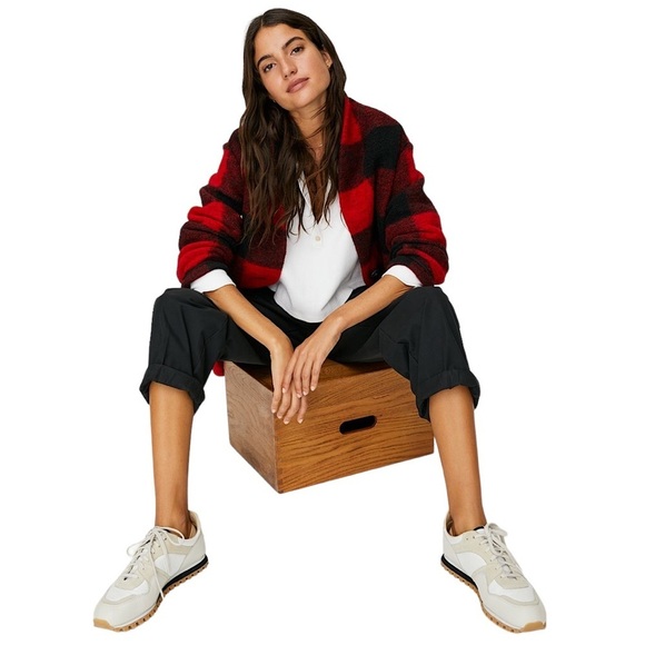 WILFRED Buffalo Check Wool Coat - Picture 15 of 15